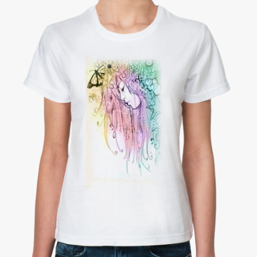 Классическая футболка forest girl