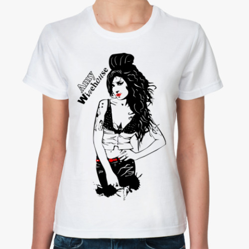 Классическая футболка Эми Уайнхаус - Amy Winehouse