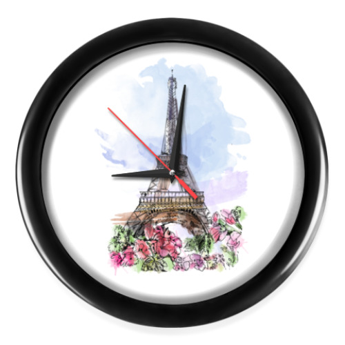 Настенные часы Эйфелева башня - Париж