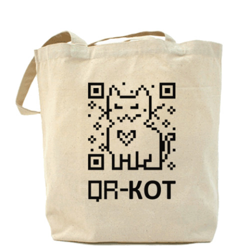 Сумка шоппер  QR-кот