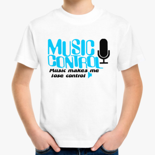 Детская футболка Music control