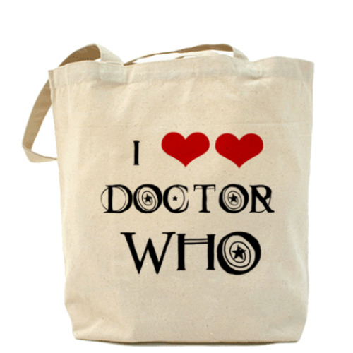 Сумка шоппер I love Doctor Who