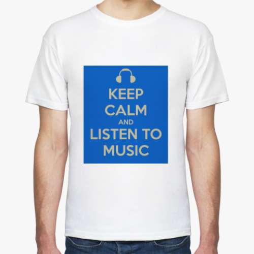 Футболка Keep calm and listen to music