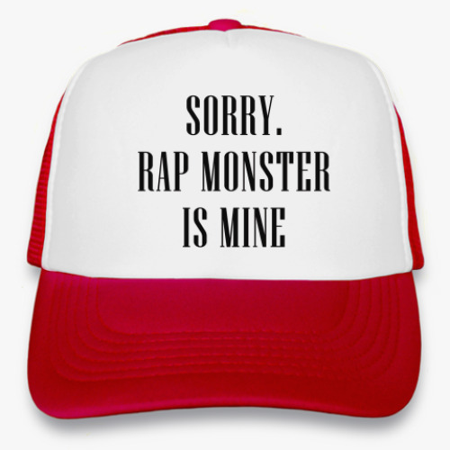 Кепка-тракер Sorry. Rap Monster is mine