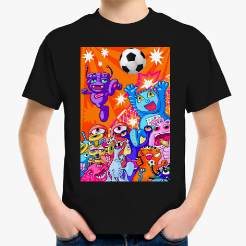 Детская футболка Футбол.Монстрики-пришельцы