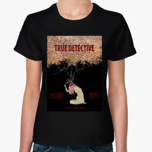 Женская футболка true detective