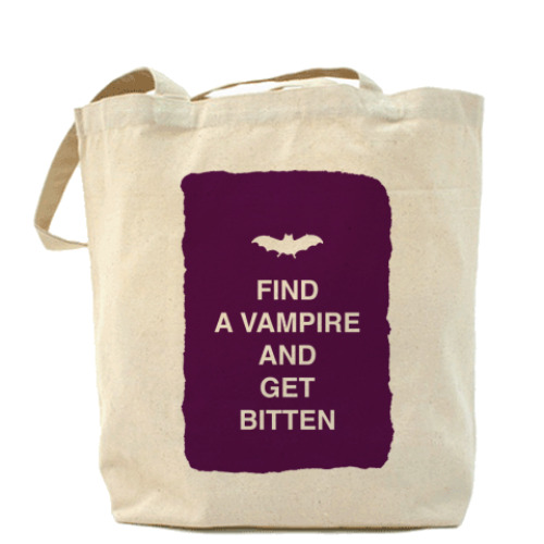 Сумка шоппер Find a vampire and get bitten