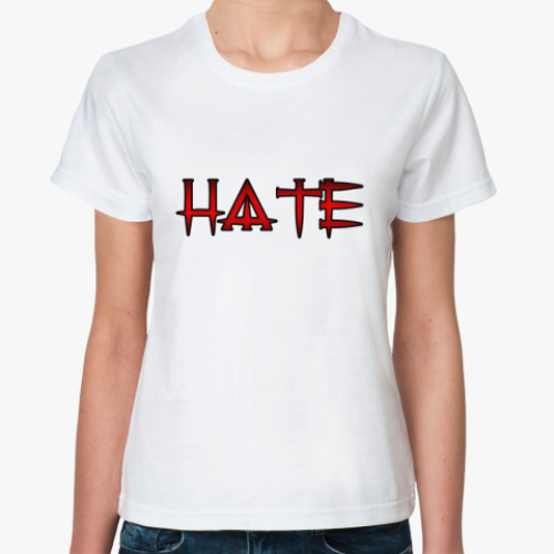 Классическая футболка HATE
