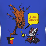 Groot and Rocket Raccoon