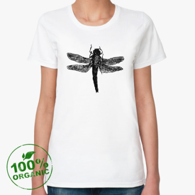 Женская футболка из органик-хлопка Dragonfly