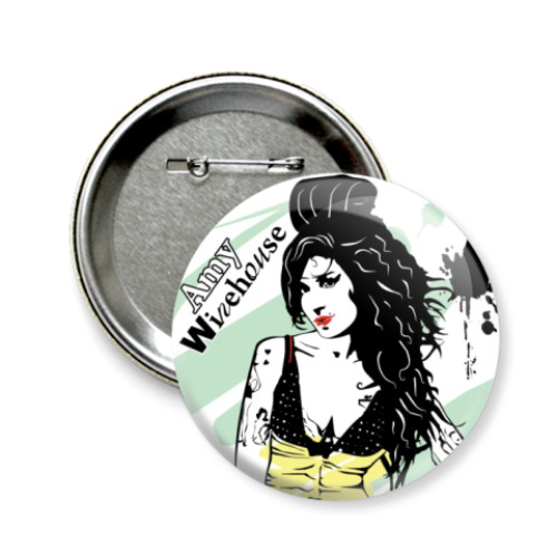 Значок 58мм Эми Уайнхаус - Amy Winehouse