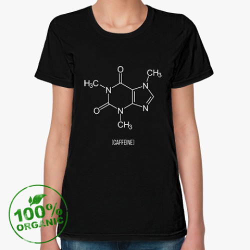 Женская футболка из органик-хлопка Caffeine