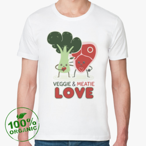 Футболка из органик-хлопка Овощно-мясная любовь