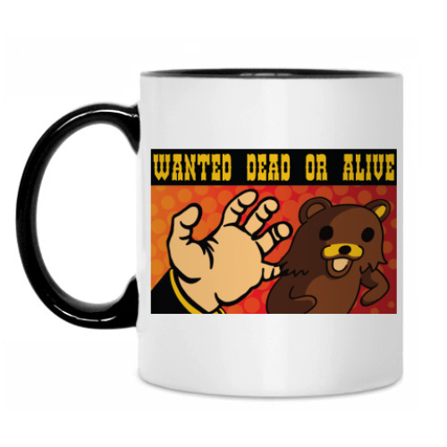 Кружка Pedobear: Wanted Dead or Alive