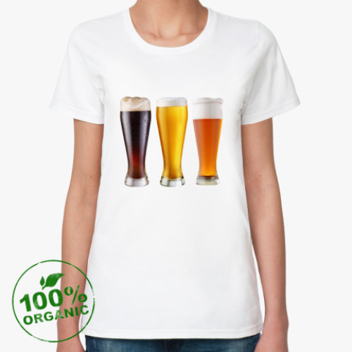 Женская футболка из органик-хлопка Пиво