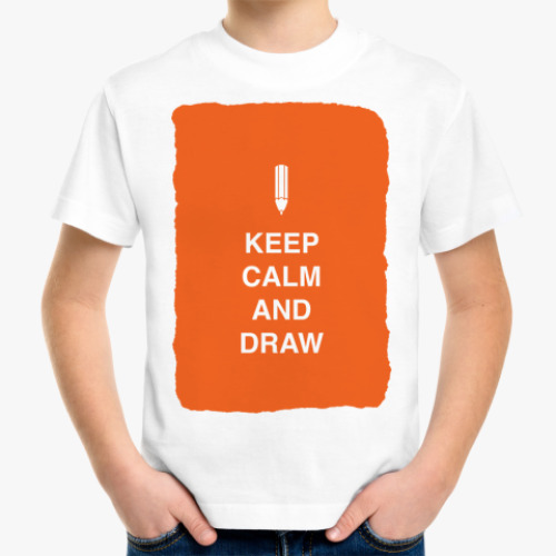 Детская футболка Keep calm and draw
