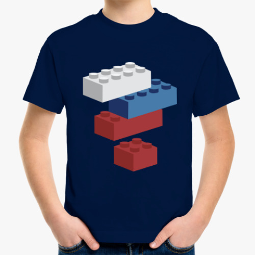 Детская футболка Россия Собери Лего