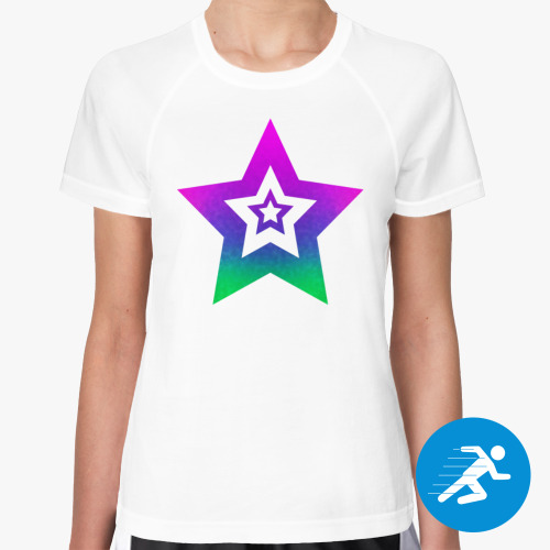 Женская спортивная футболка Звезда