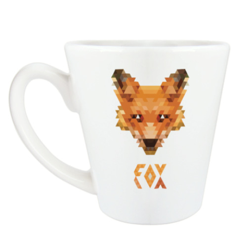 Чашка Латте Fox Pixel