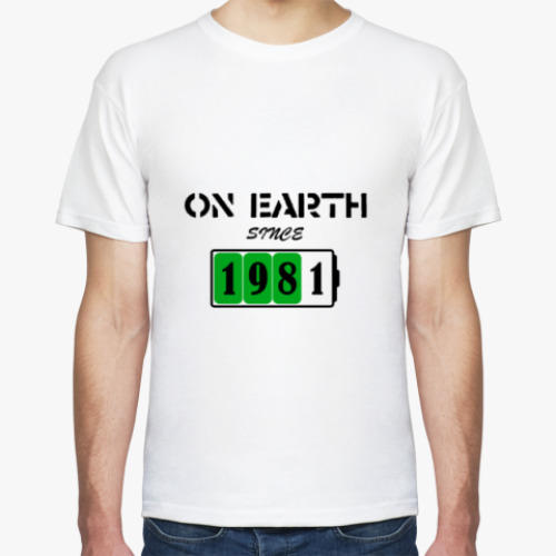 Футболка On Earth Since 1981