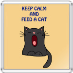 Keep calm and feed a cat