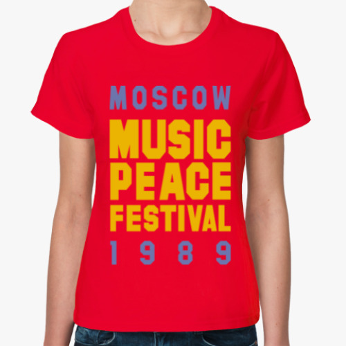 Женская футболка Moscow MUSIC PEACE Fest