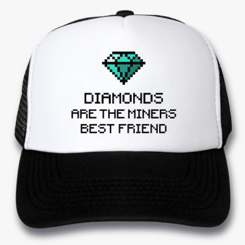 Кепка-тракер Minecraft - diamonds