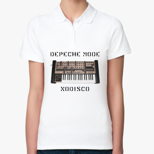 Женская рубашка поло (печать) Depeche Mode