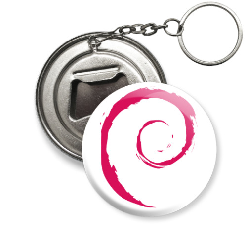 Брелок-открывашка Debian