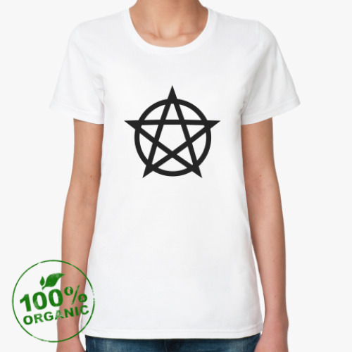 Женская футболка из органик-хлопка Пентаграмма / Pentagram