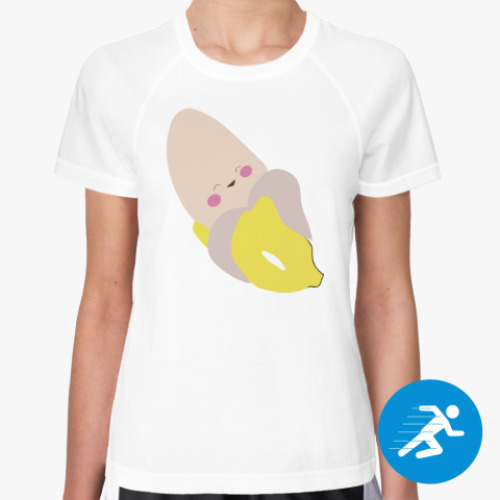 Женская спортивная футболка Милый банан