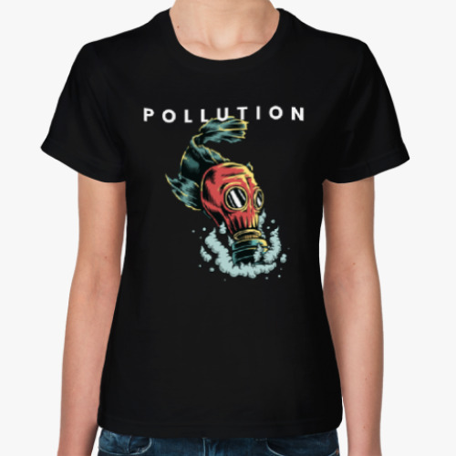 Женская футболка Pollution