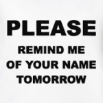 Remind me of your name