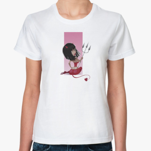 Классическая футболка DEVIL GIRL DROP