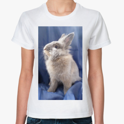 Классическая футболка Гордая кролька