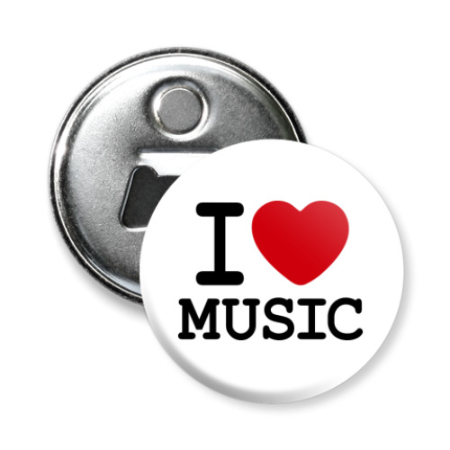 Магнит-открывашка I Love Music