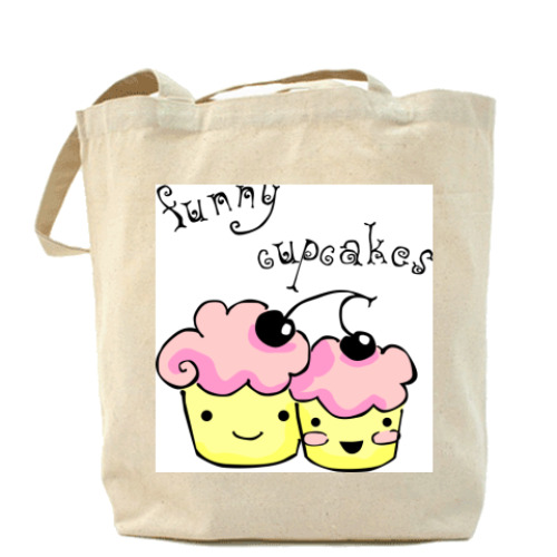Сумка шоппер funny cupcakes