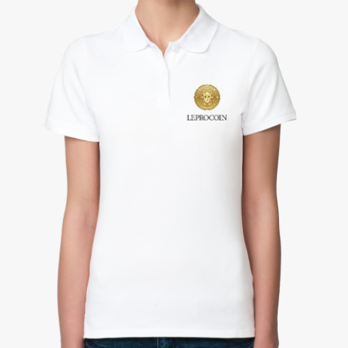 Женская рубашка поло (печать) Leprocoin