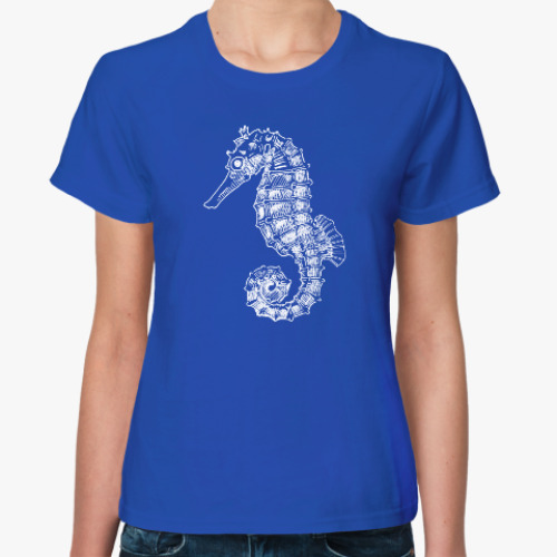 Женская футболка Морской Конек