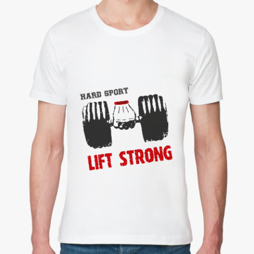 Футболка из органик-хлопка Hard sport - Lift Strong