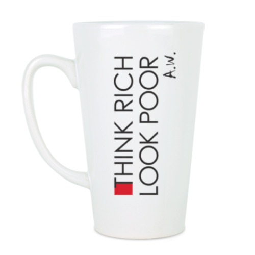 Chashka Latte Think Rich Look Poor Andy Warhol Kupit Na Printdirect Ru 323