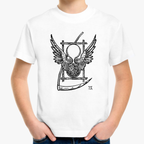 Детская футболка `Символ Времени Дюрера`