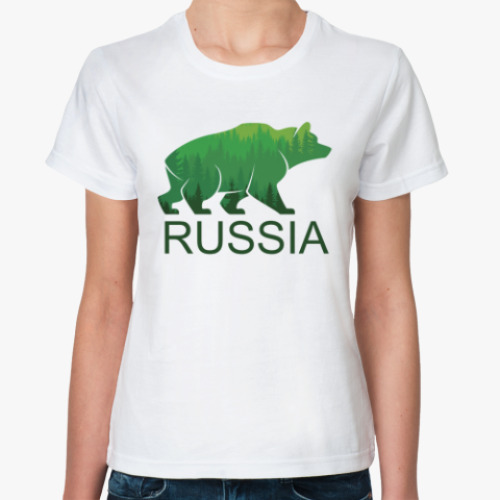 Классическая футболка Россия, Russia