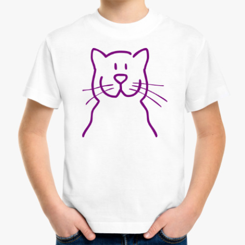 Детская футболка Кот, киса
