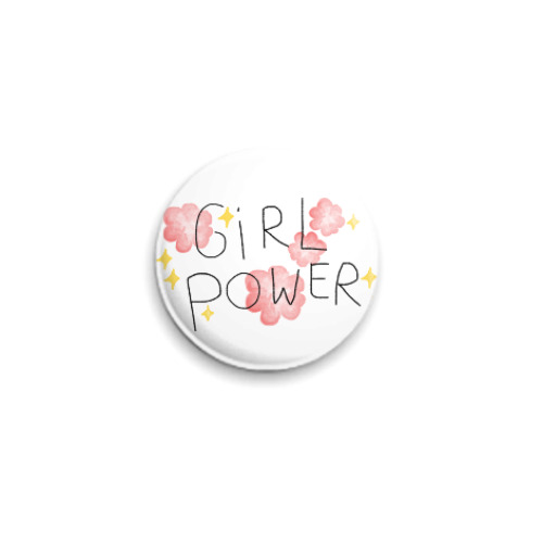 Значок 25мм Girl power