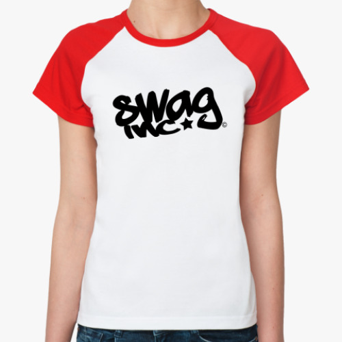 Женская футболка реглан SWAG