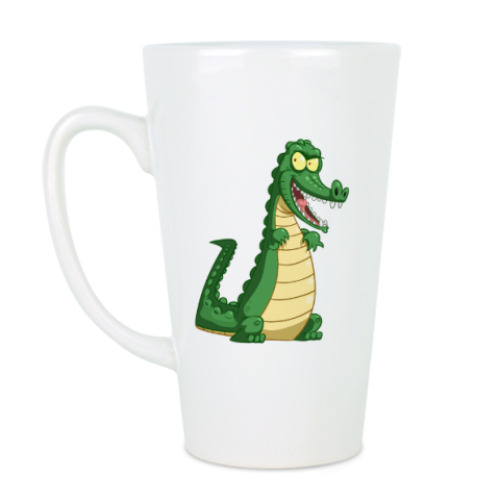 Чашка Латте Злобный крокодил