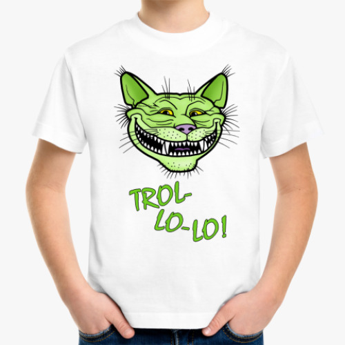 Детская футболка Trollface