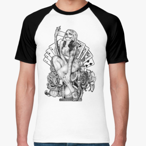 Футболка реглан Santa Muerte