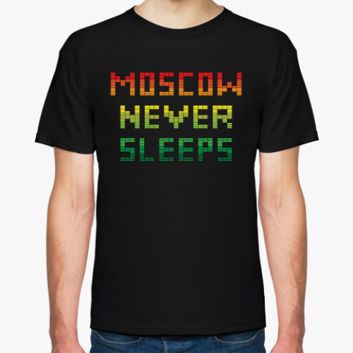 Футболка Moscow Never Sleeps. Москва никогда не спит